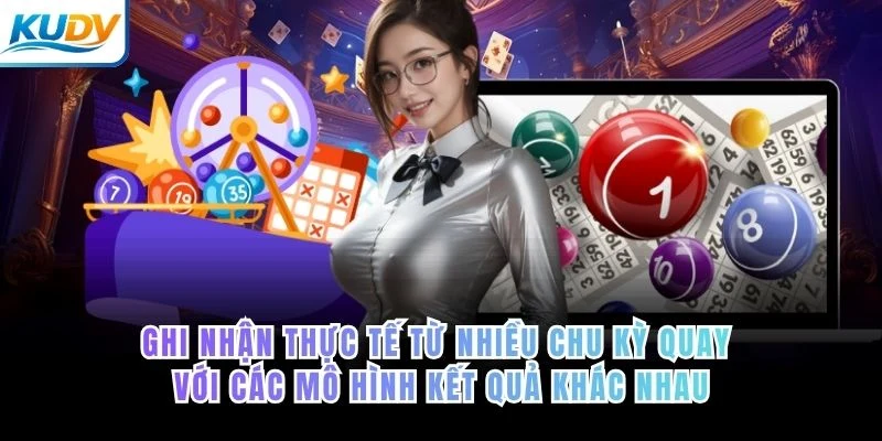 Ghi nhận thực tế từ nhiều chu kỳ quay với các mô hình kết quả khác nhau
