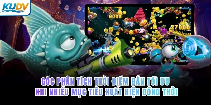 Góc phân tích thời điểm bắn tối ưu khi nhiều mục tiêu xuất hiện đồng thời